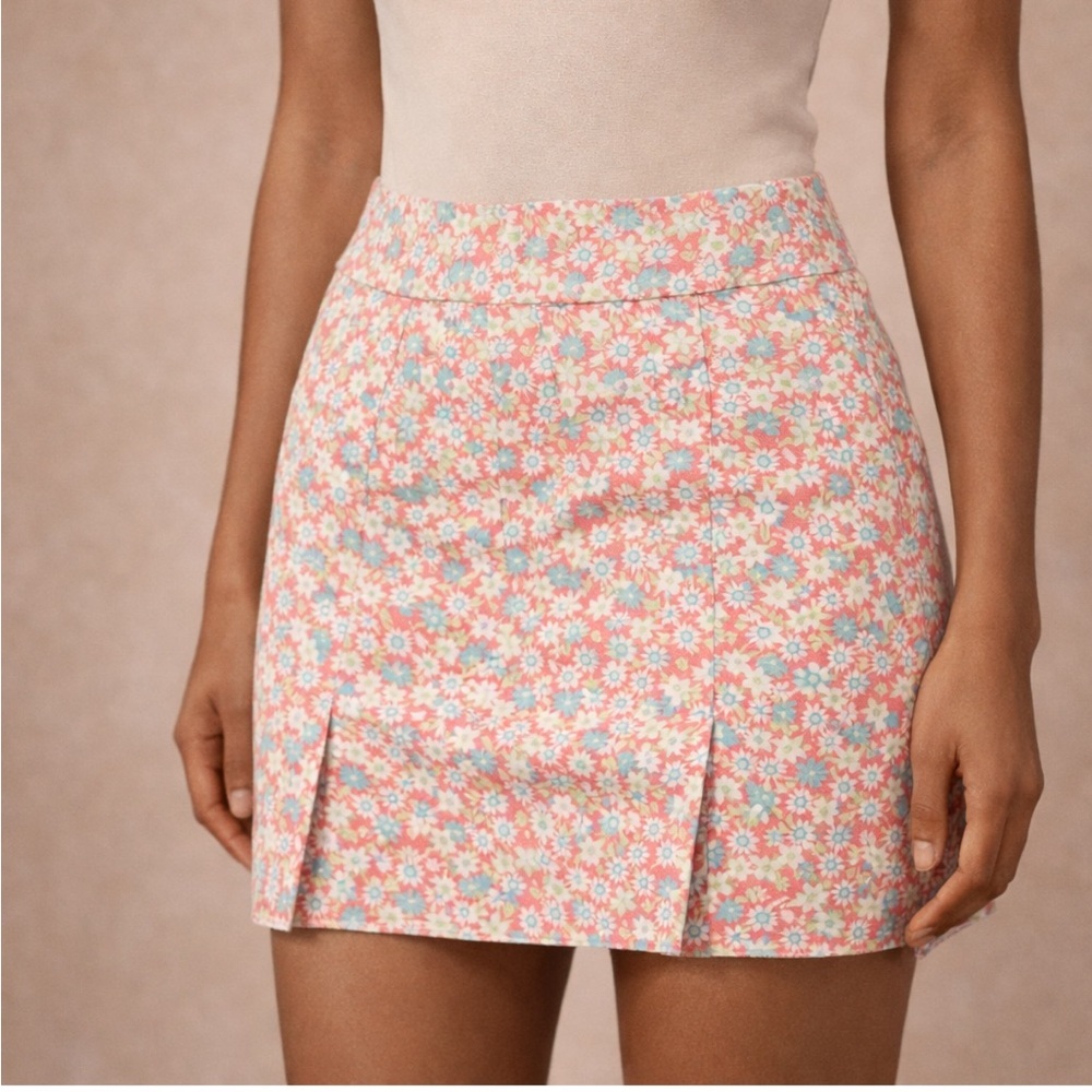 Vintage Harold’s Floral Skort | Pink Blue Floral | Size 10 | Retro Y2K